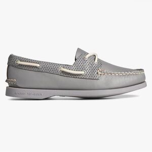 Sperry Men's Perforated Gray Boat Shoes